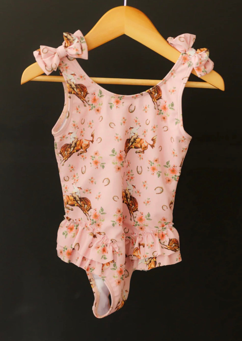 Pink Bucking Horse Swimsuit