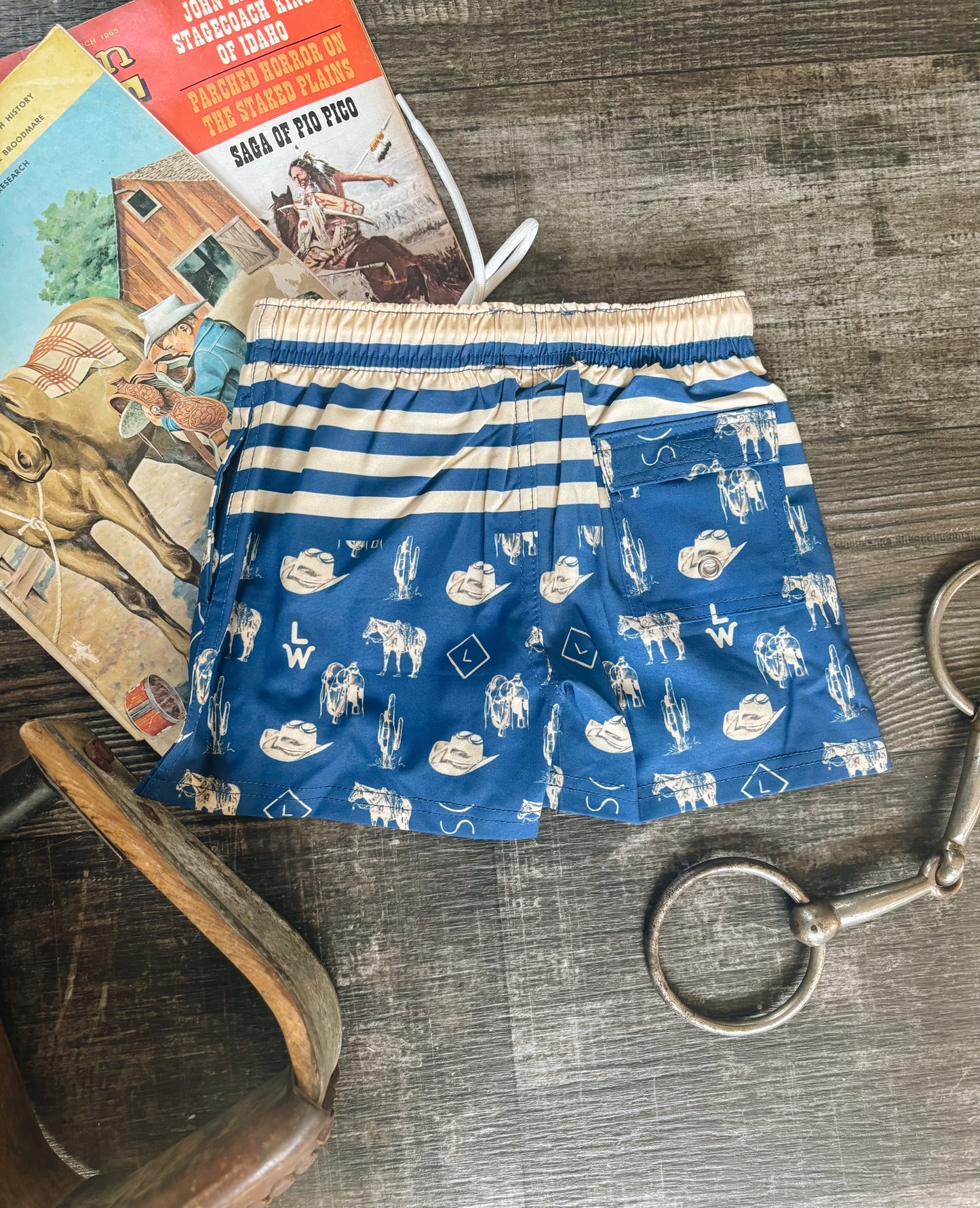 All Things Western Boy's Swim Trunks (Baby, Toddler, and Youth) - Royal Blue