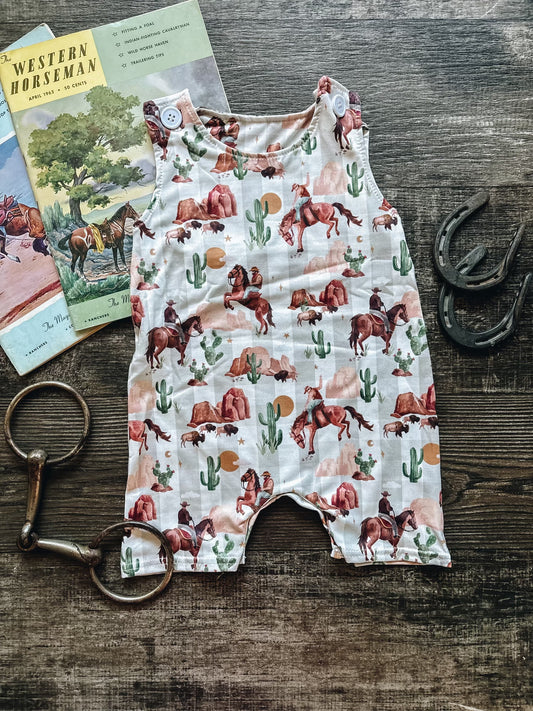 The Buckaroo Shorts Romper (Baby)
