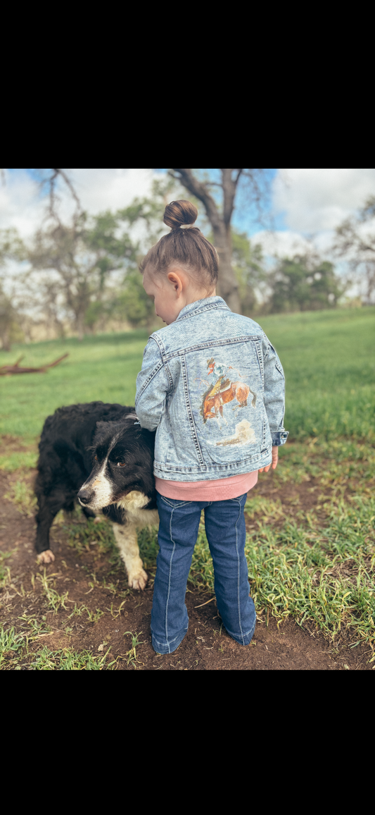 Blowin' Up Acid Wash Denim Jacket (Baby, Toddler, & Youth)