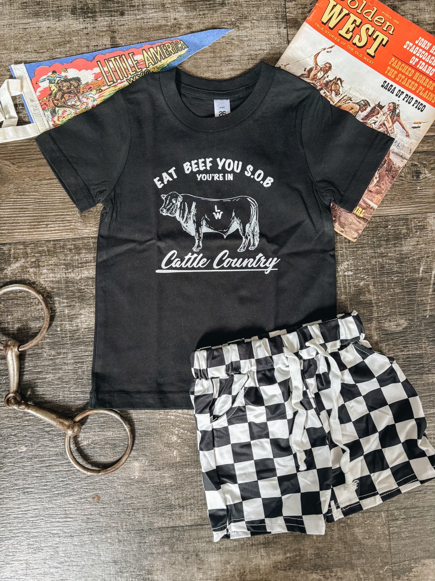 Eat Beef SOB (6-12M) - Black