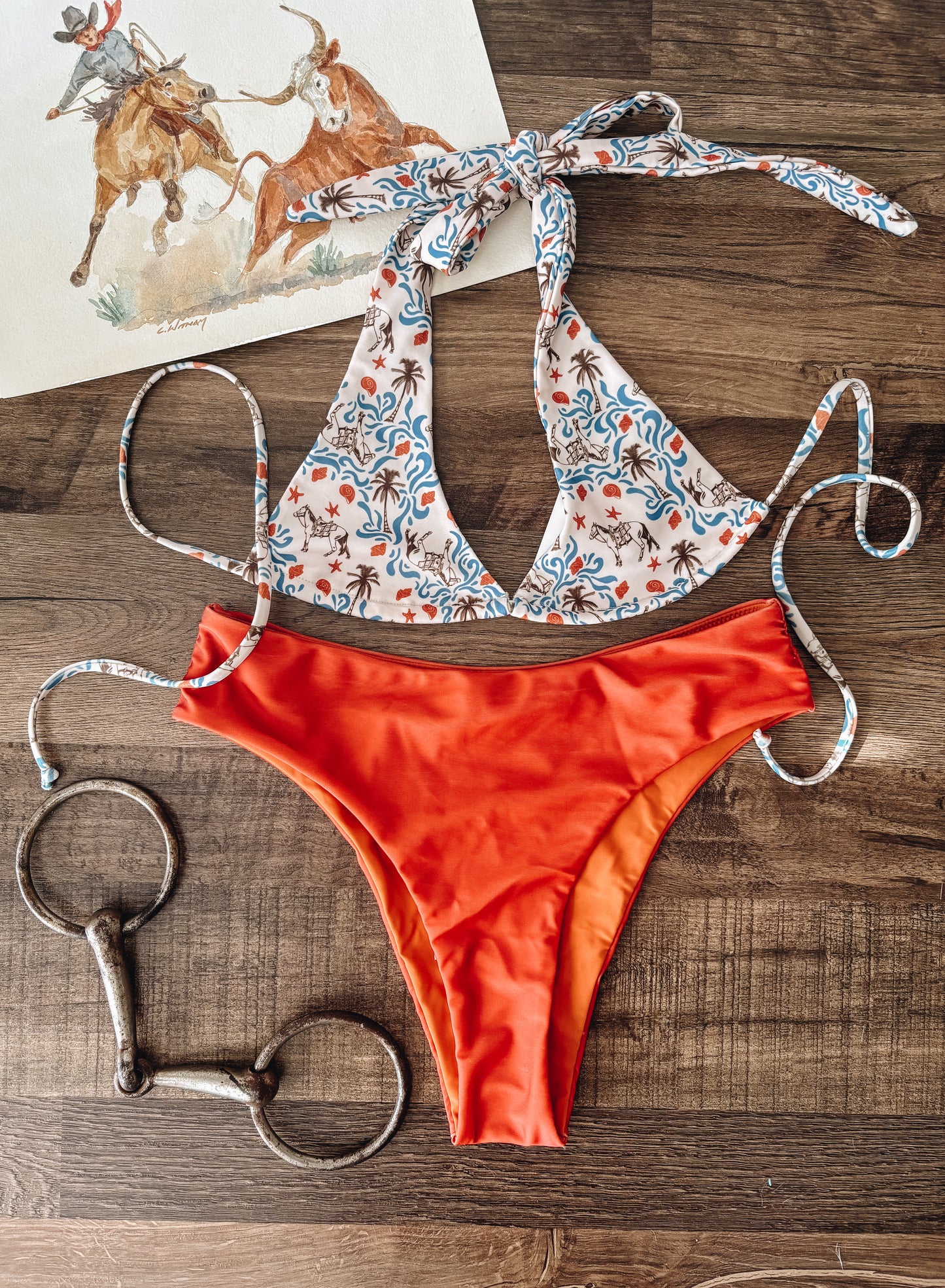 Beach Horse Women's Two-Piece Swimsuit (Women's)