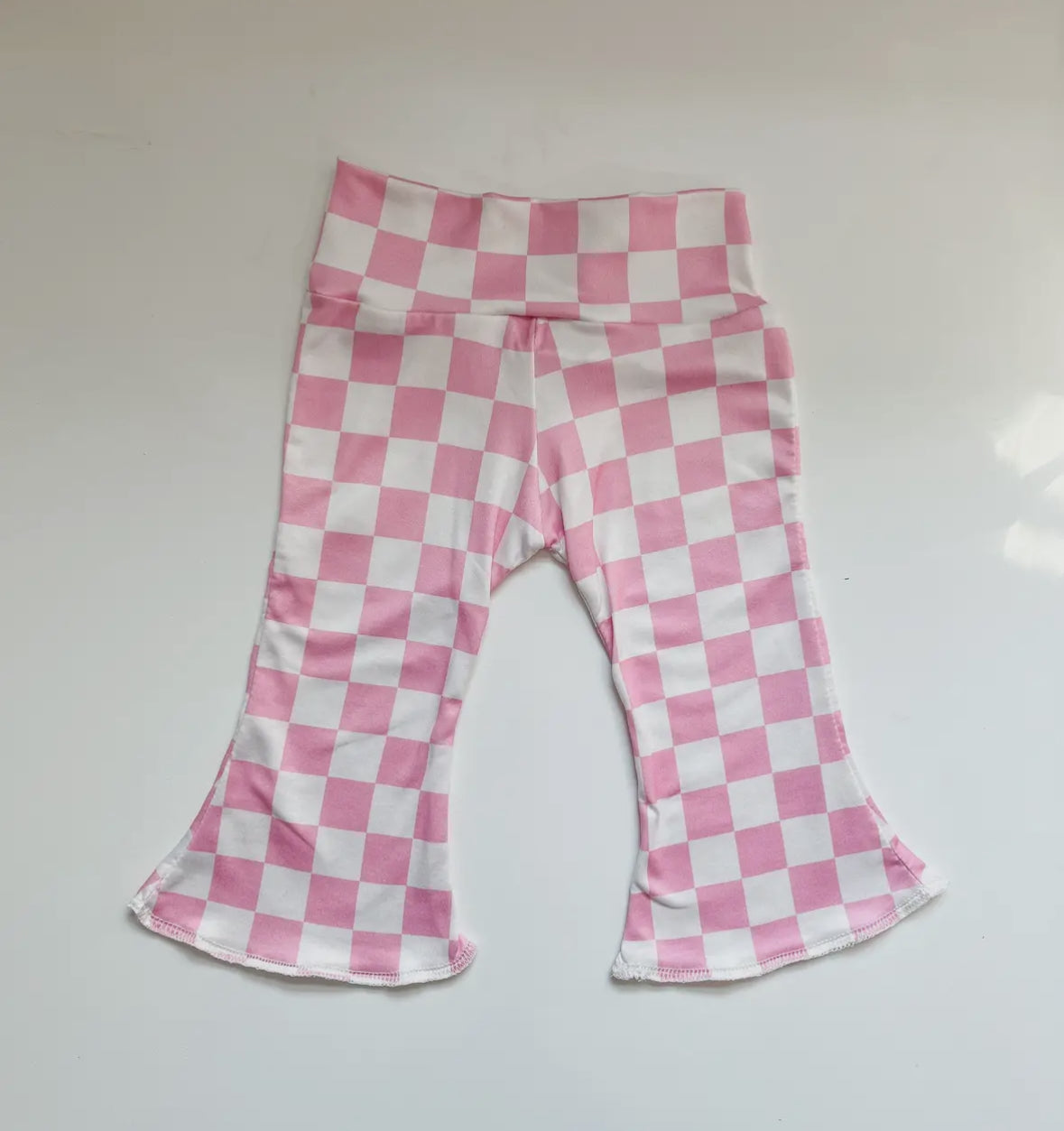 Pink Checker Bell Bottoms (Baby)