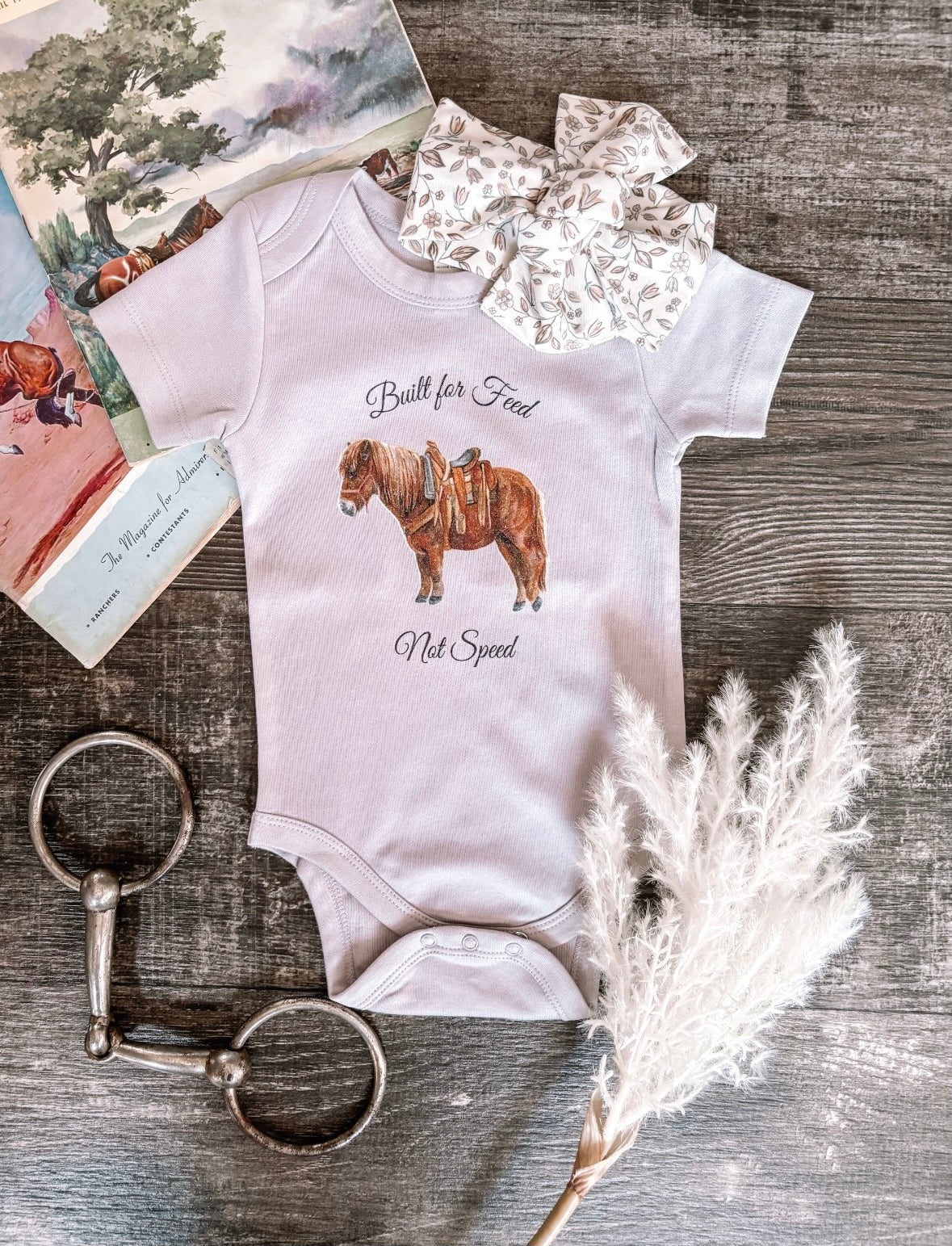 Built For Feed Baby Bodysuit - Lilac