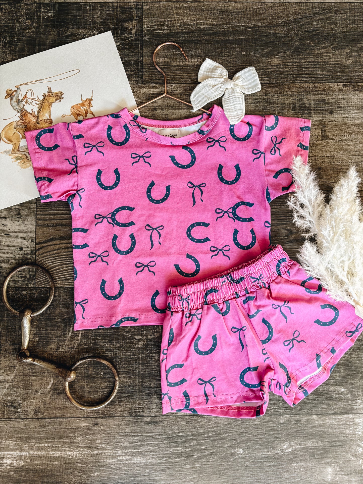 Horseshoes and Bows Summer Play Set (Baby, Toddler, & Youth) - Misprint