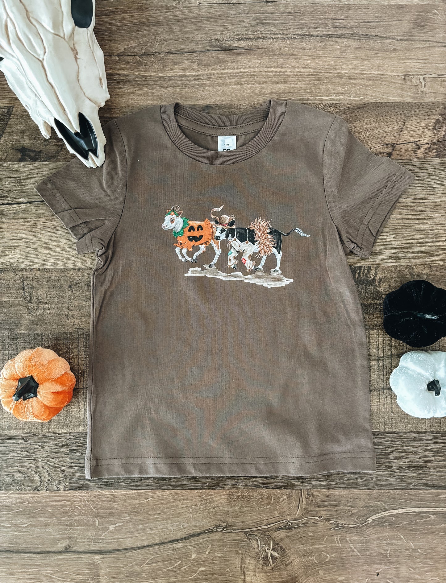 Calves in Halloween Costumes (2T & 4T) - Walnut/Latte