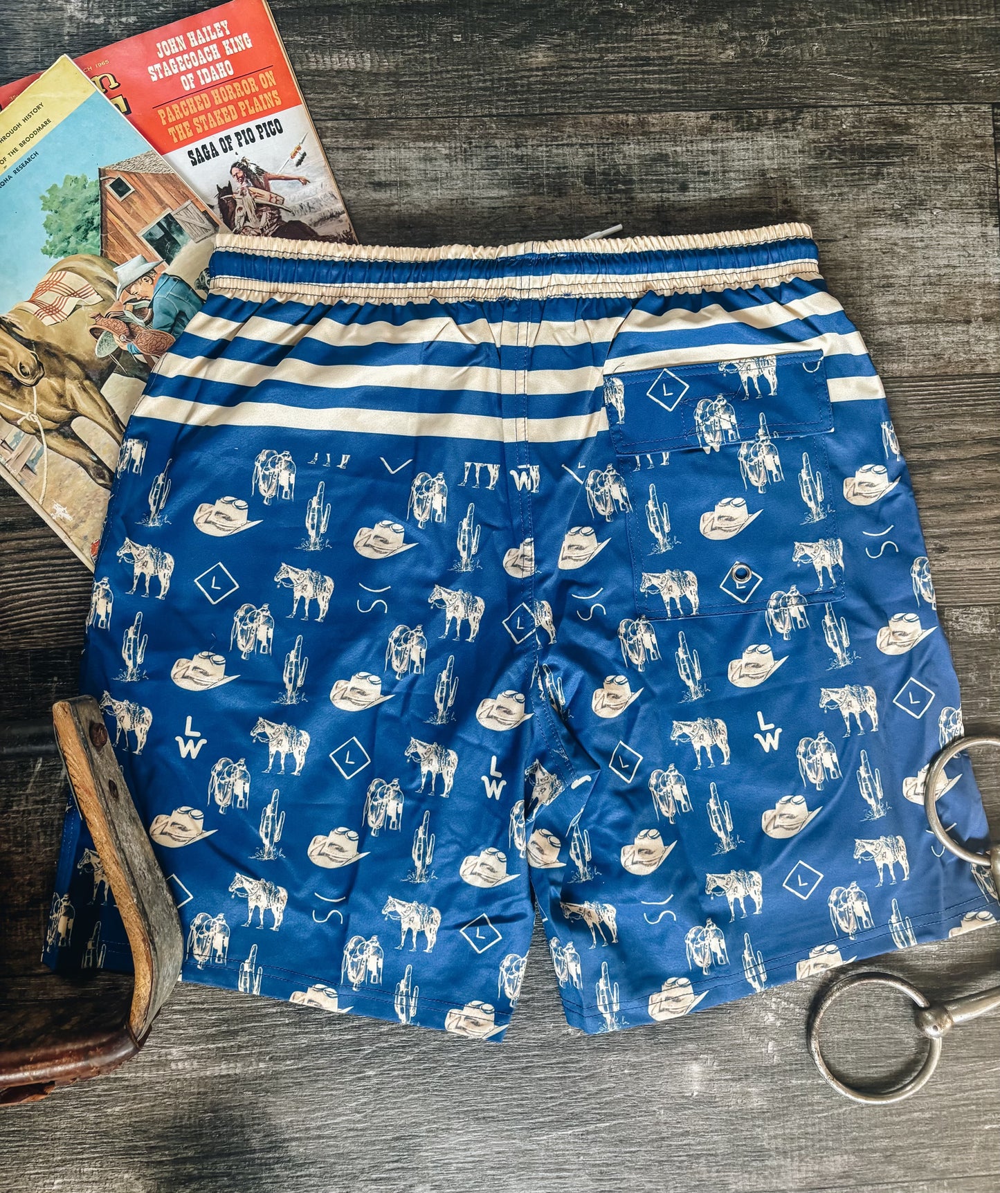All Things Western Mens Swim Trunks - (Mens)