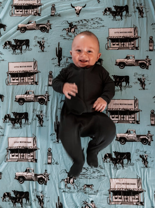The Retro Rancher Swaddle Blanket