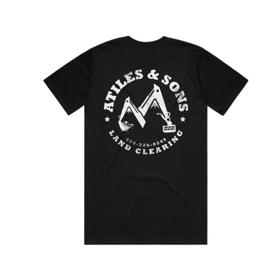 Atiles & Sons Black Logo Tee
