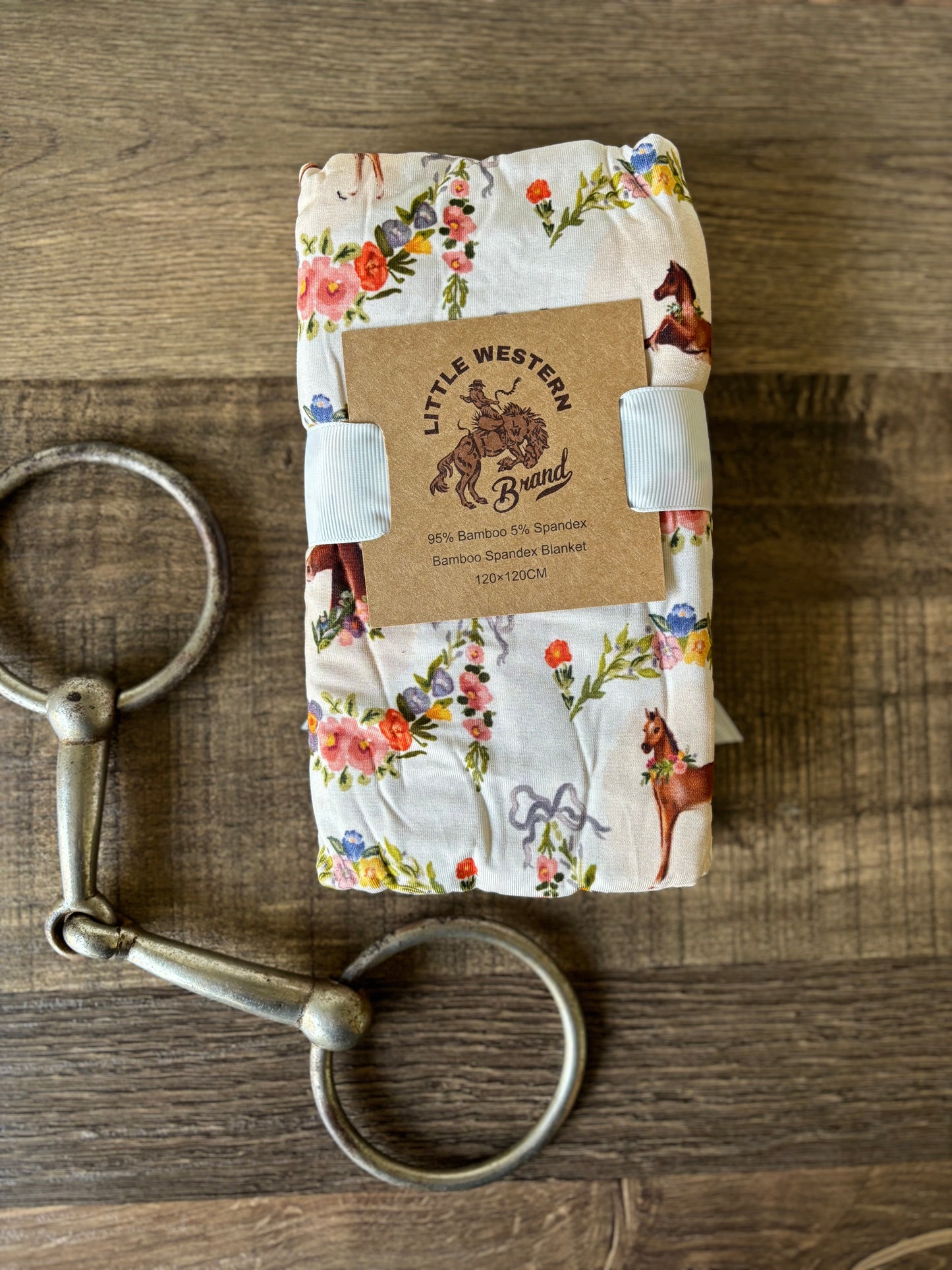 Painted Foal Bamboo Swaddle Blanket