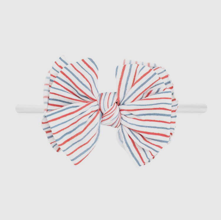 Americana Pin Stripe Bow