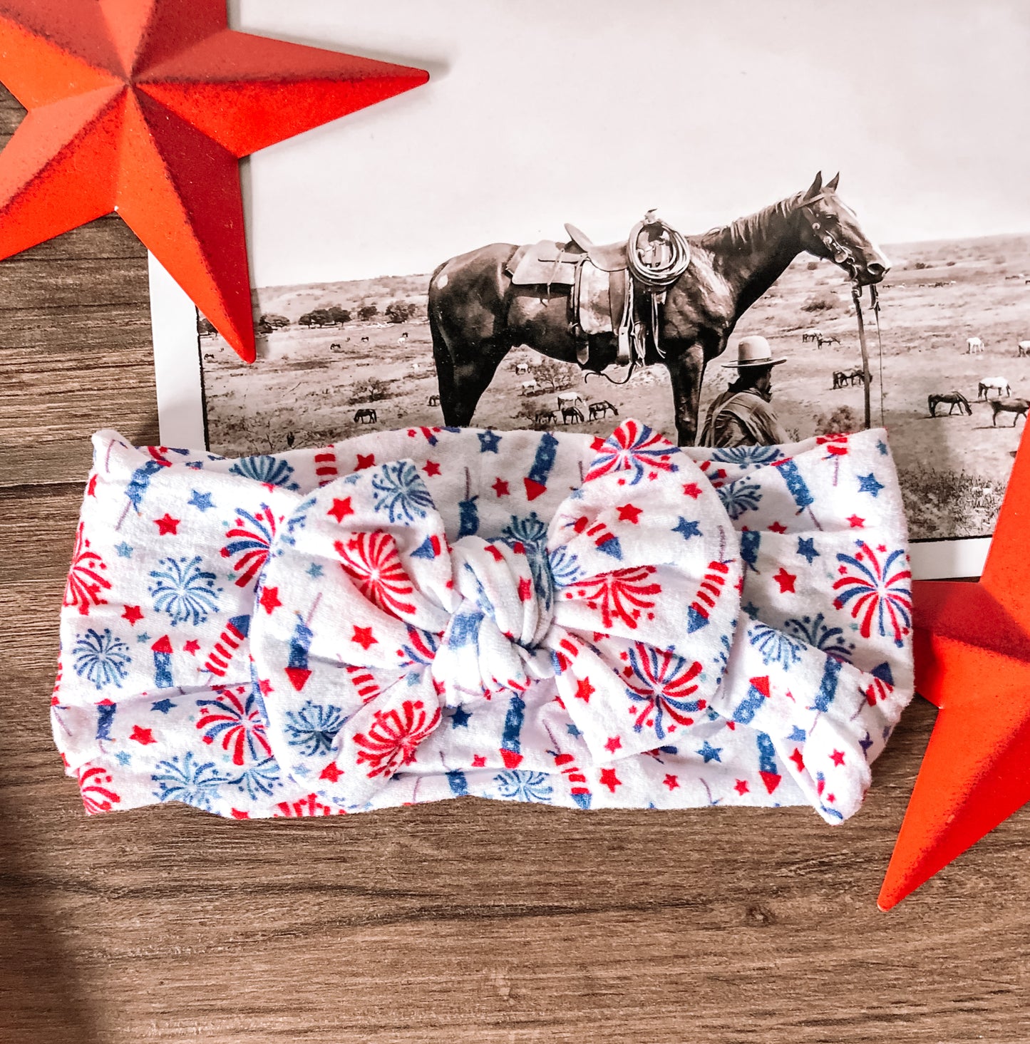 Baby, You're a Firework Nylon Headband Bow