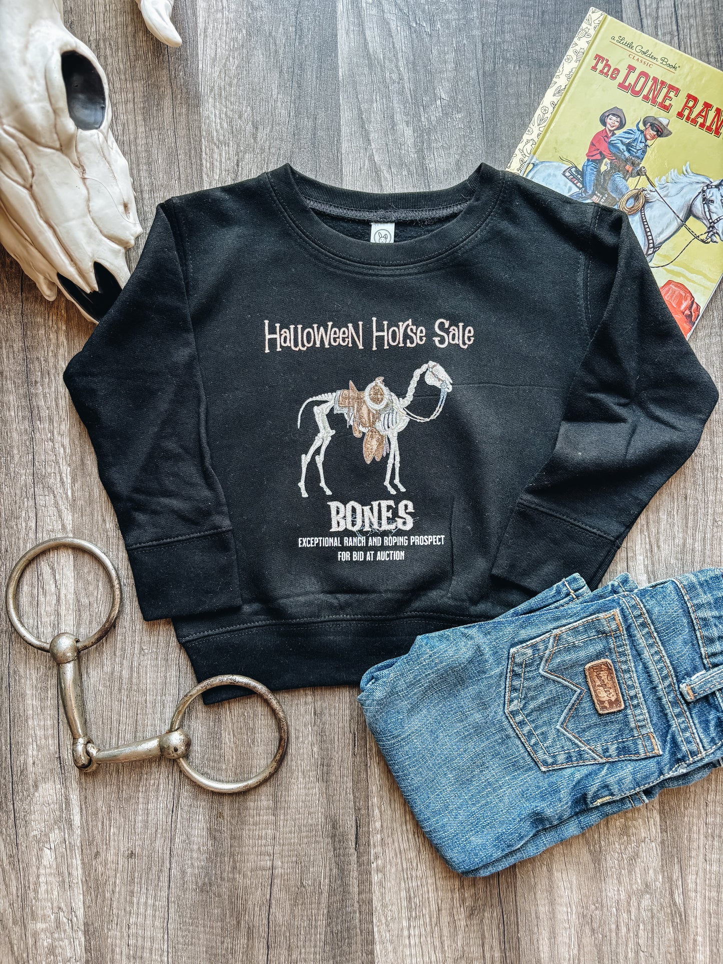 Bones For Sale Sweatshirt (Toddler & Youth) - Black