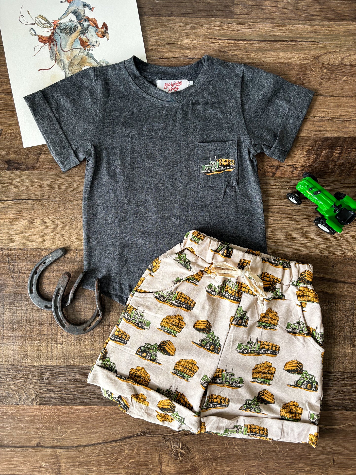 Haulin' Hay Boys Shorts Set (Youth 7/8)