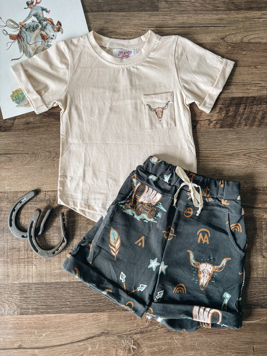 Western Night Boys Shorts Set (Baby, Toddler, & Youth)