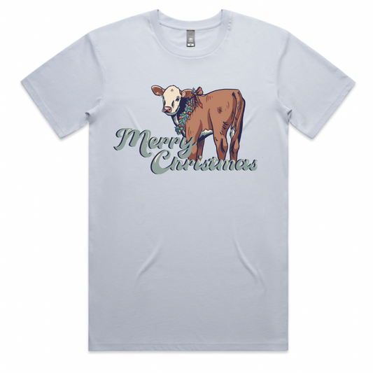 Christmas Hereford Tee (Adult XL) - Powder Blue