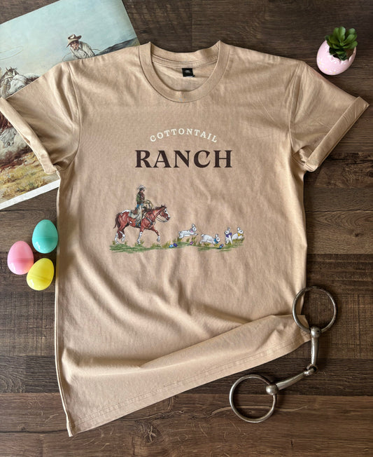 Cottontail Ranch Adult Tee (Adult Small) - Tan