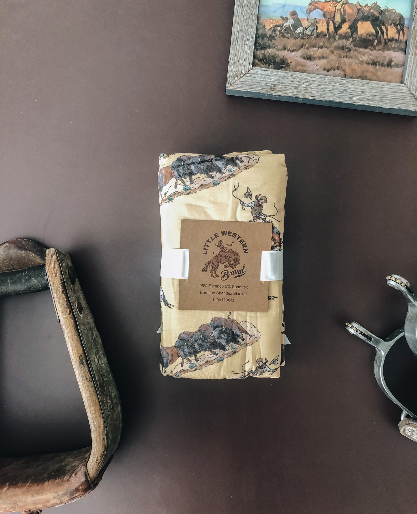 Cowboy's & Indian's Bamboo Swaddle Blanket