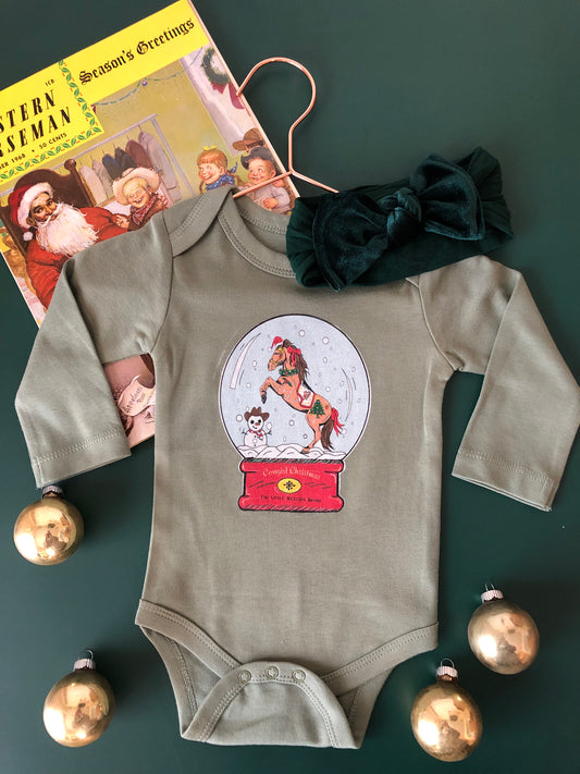 Cowgirl Snow Globe (3-6M) - Thyme