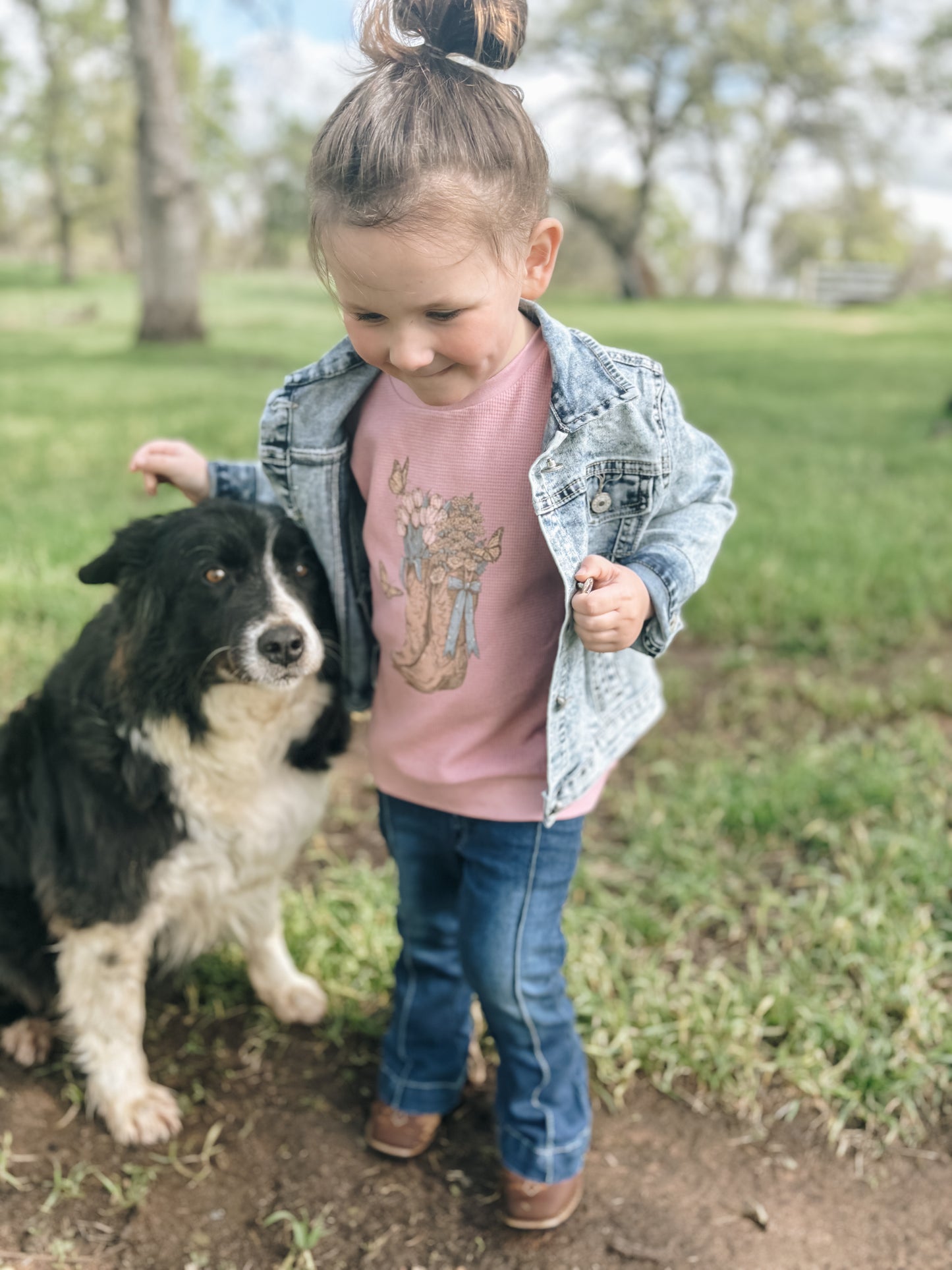 Blowin' Up Acid Wash Denim Jacket (Baby, Toddler, & Youth)