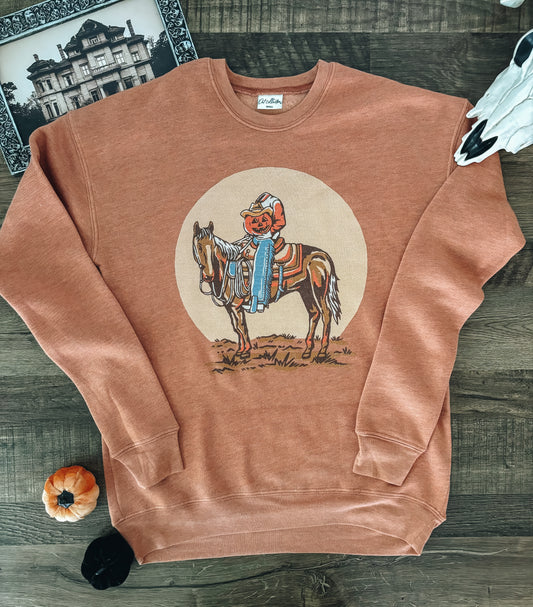 Headless Rancher Crewneck Sweatshirt (Adult Small) - Autumn