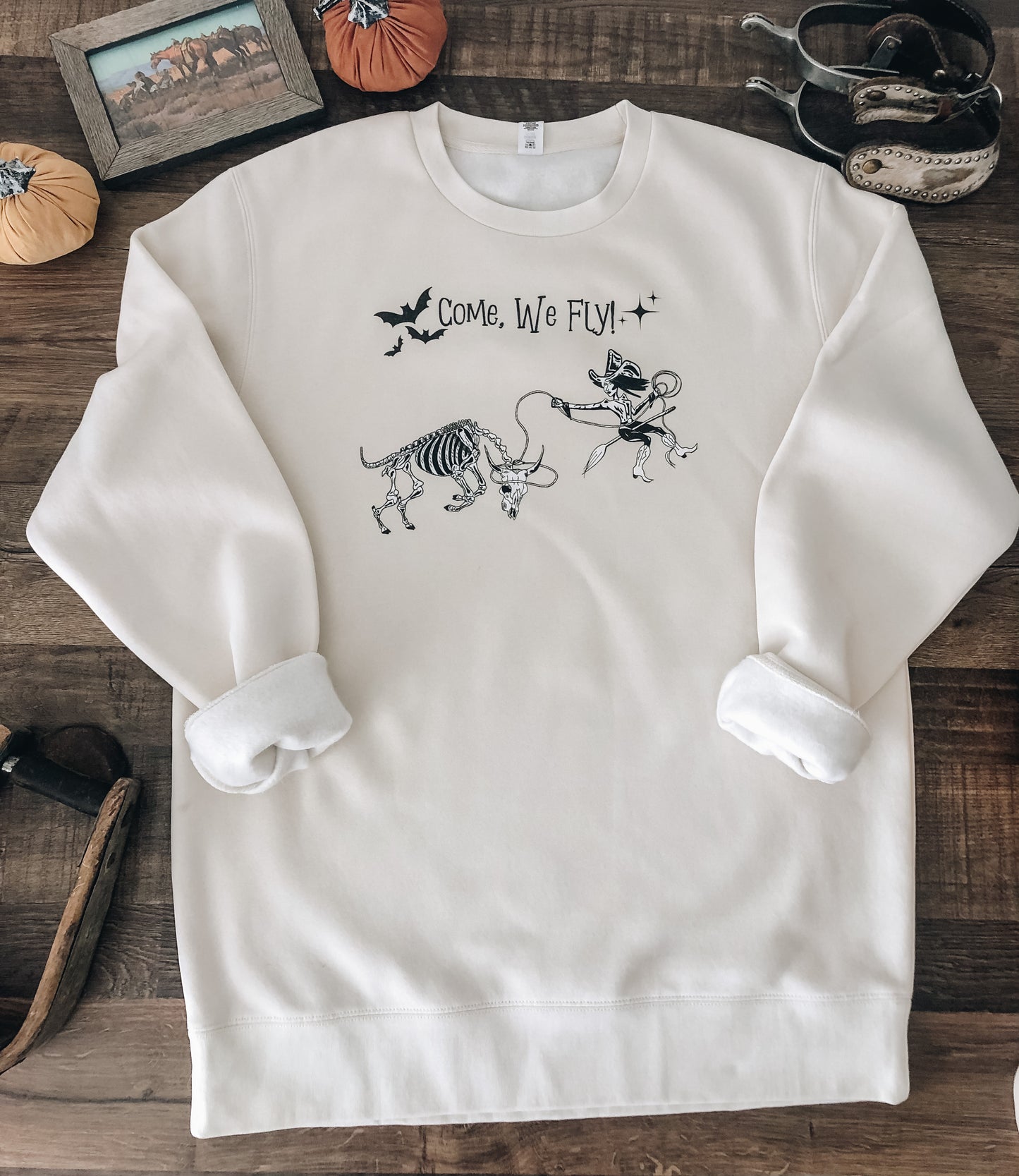 Come, We Fly! Crewneck Sweatshirt (Women's) - Natural