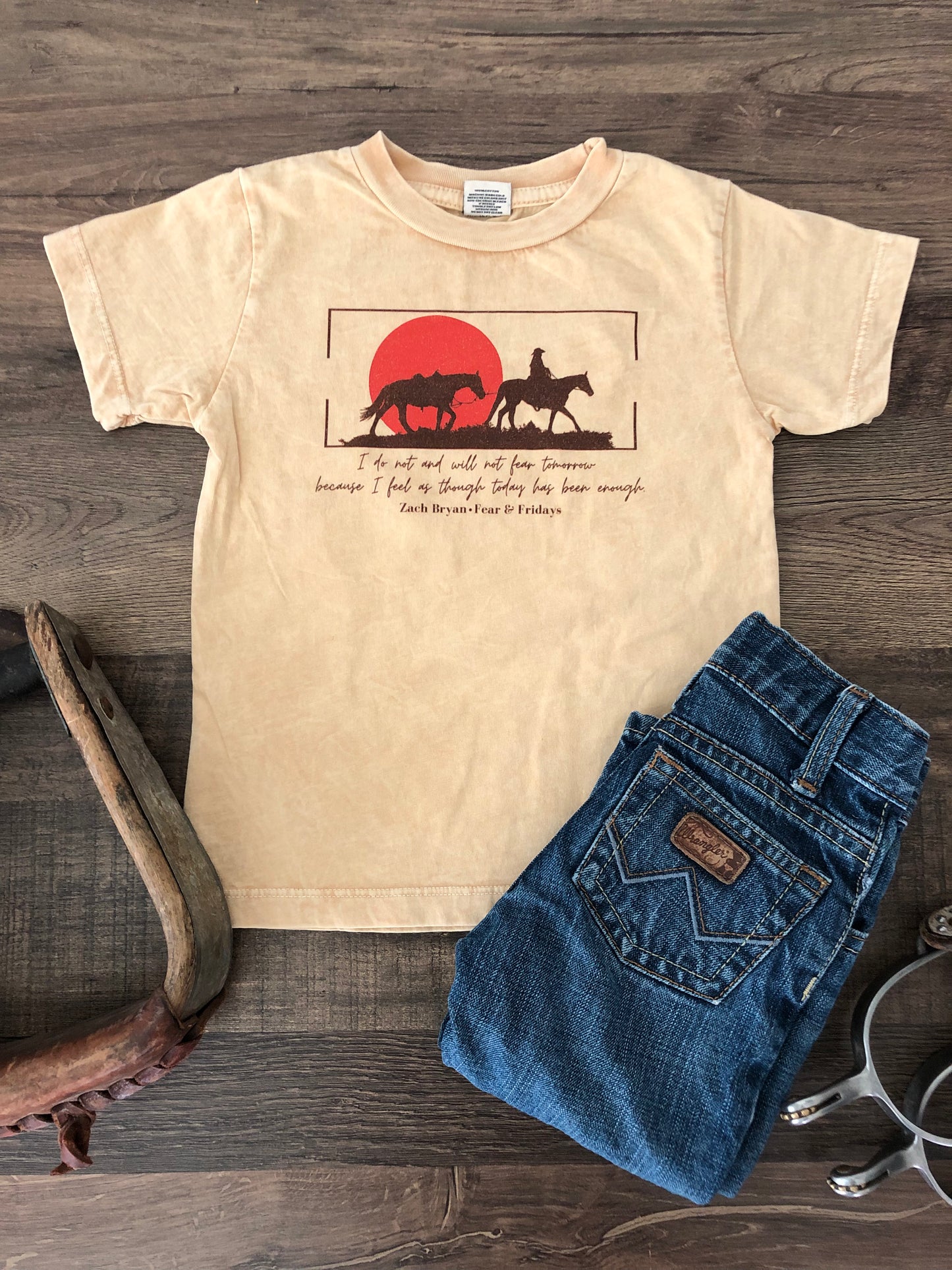 Fear & Friday's Toddler Mineral Wash Tee (Toddler) - Gold
