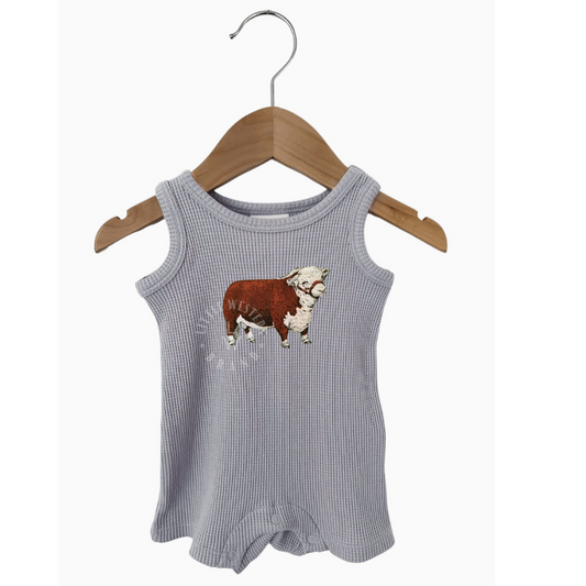 Hereford Organic Waffle Shortie (Baby) - Silver