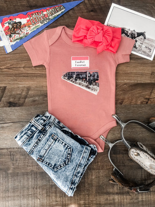Feedlot Foreman (12-18M Tee) - Rose