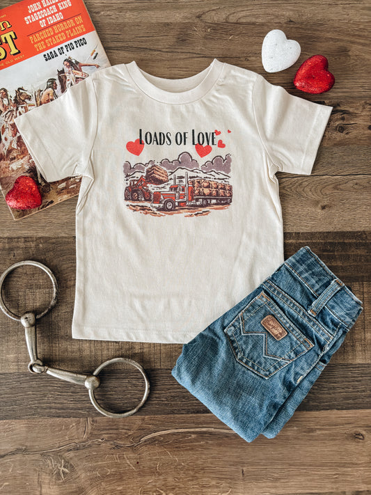 Loads of Love Hay Truck (6-12M). - Natural