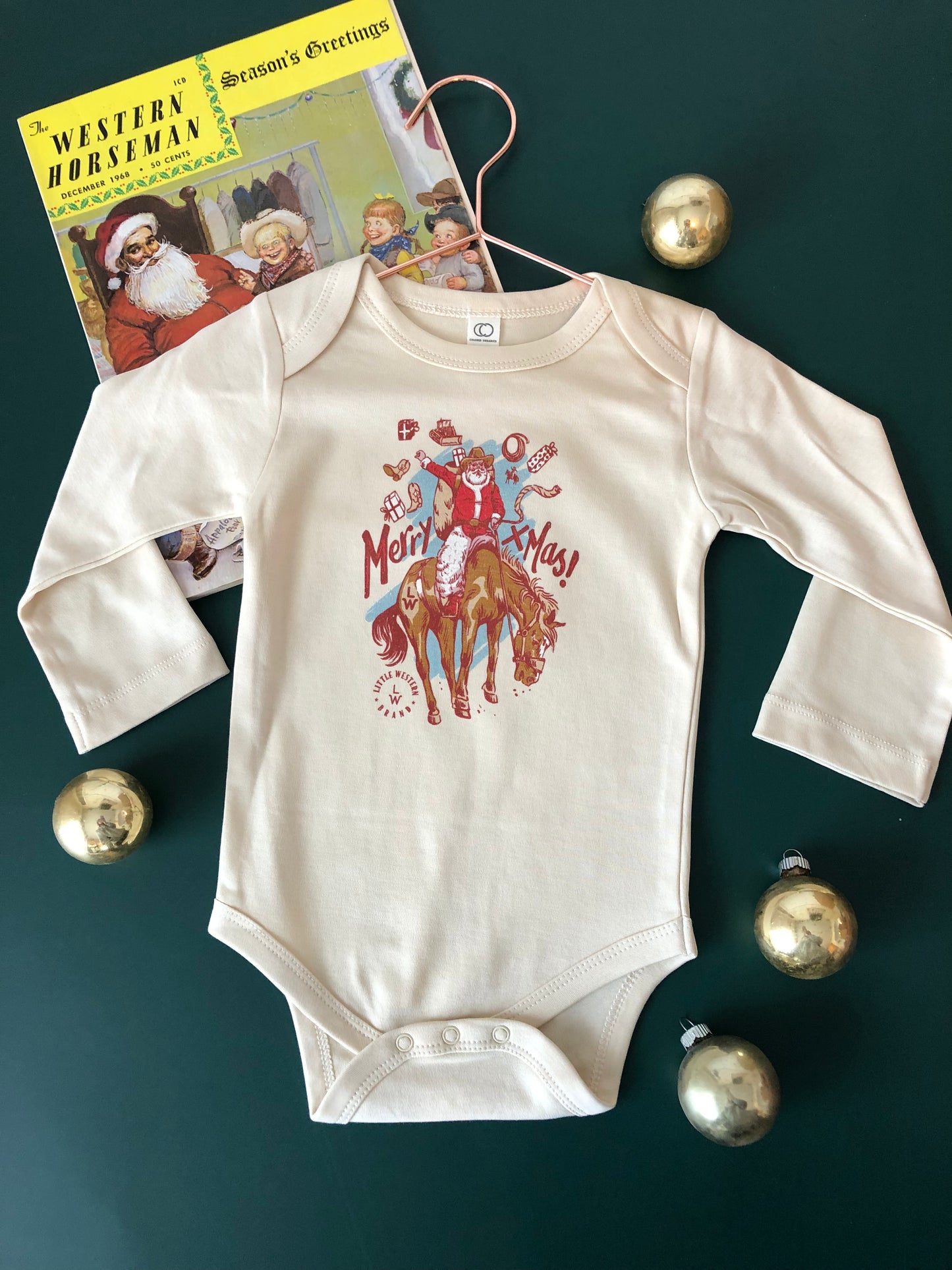 LWB Merry Xmas! (6-12M, 2T, 5T, Youth XS, Youth M) - Heather Natural