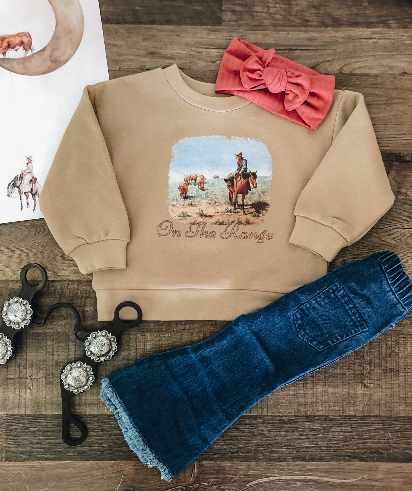 On the Range Crewneck Sweatshirt (Baby & Toddler) - Tan