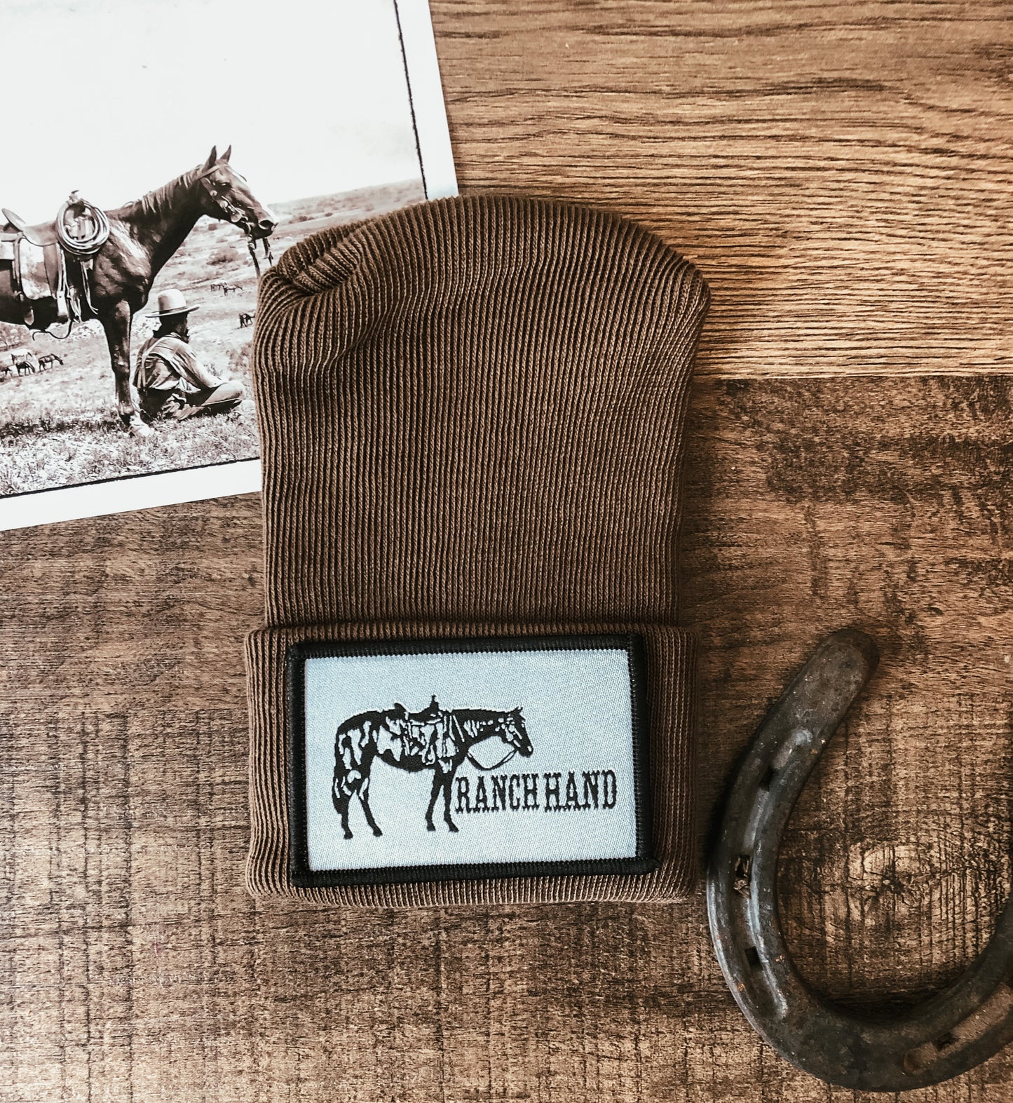Ranch Hand Newborn Hospital Hat - Brown