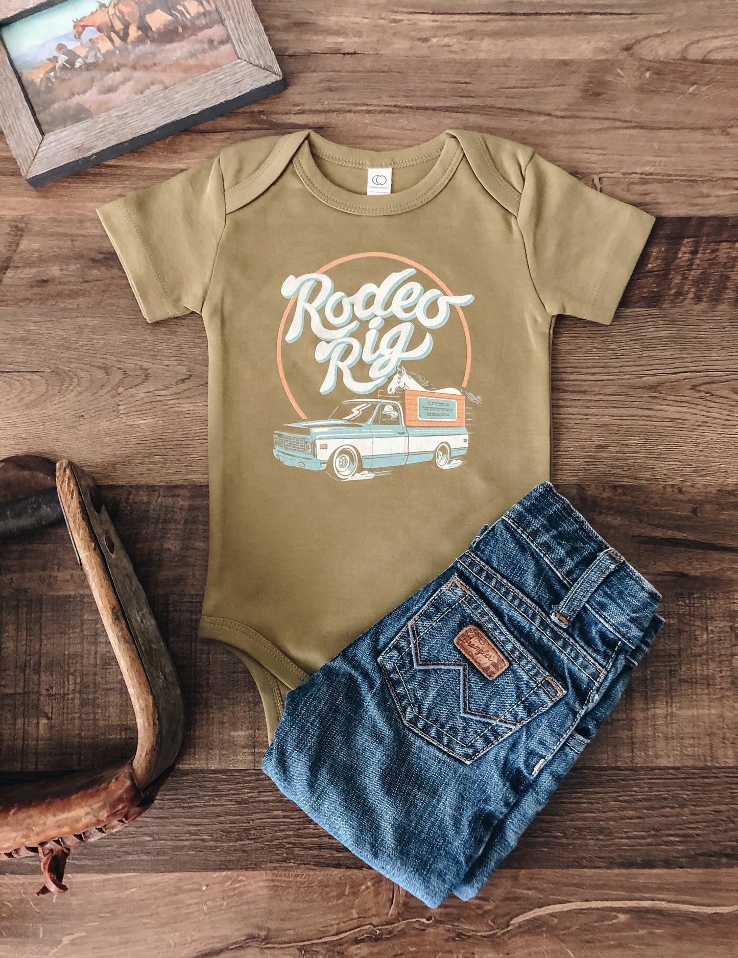 Rodeo Rig (Baby, Toddler, & Youth) - Hunter Green