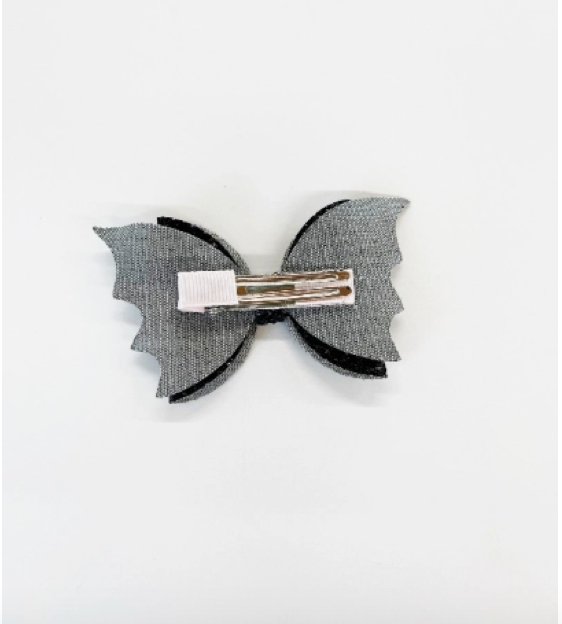 Bat Halloween Glitter Hair Bow