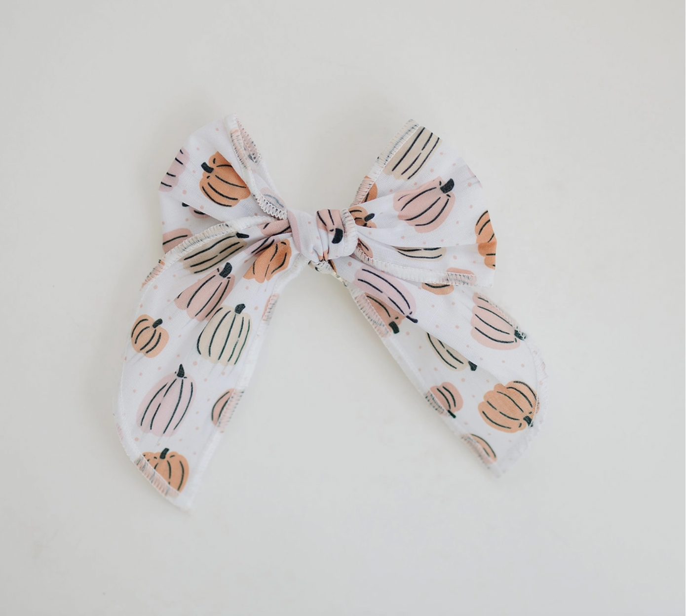 4" Fall Pumpkin Patch Cotton Bow