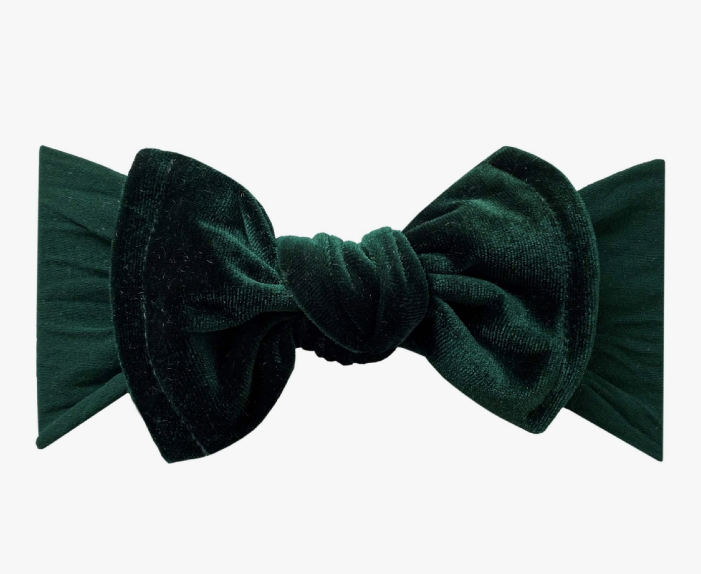 Velvet Knot Bow: Forest Green