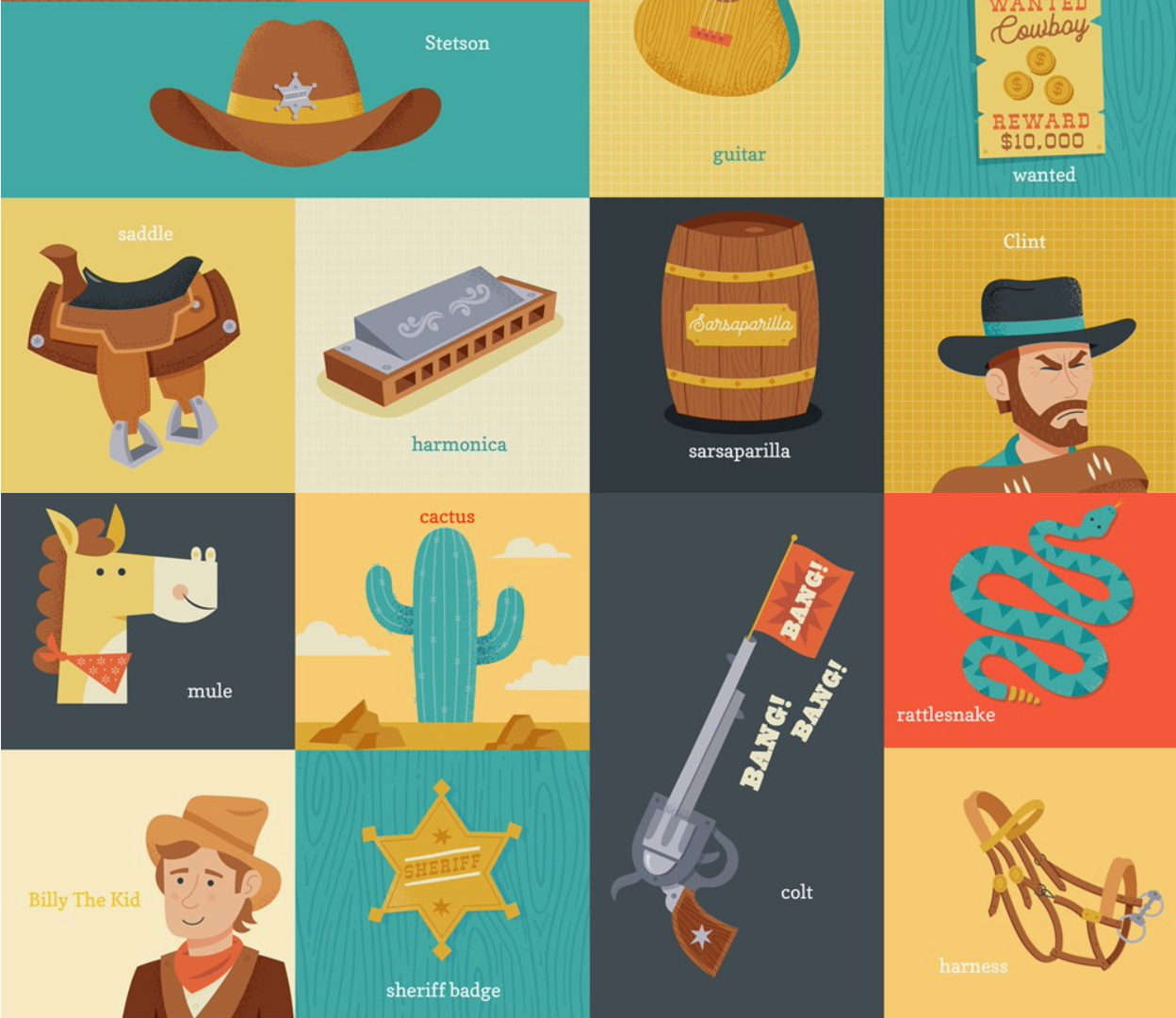 100 First Words for Little Cowpokes Board Book