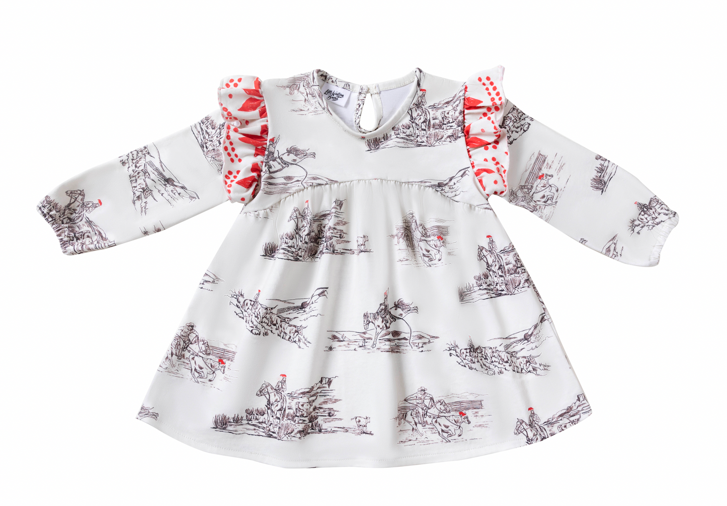Christmas on the Range Organic Cotton Ruffle Sleeve Top