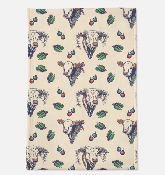 Hereford Christmas Minky Blanket (Pre-order)