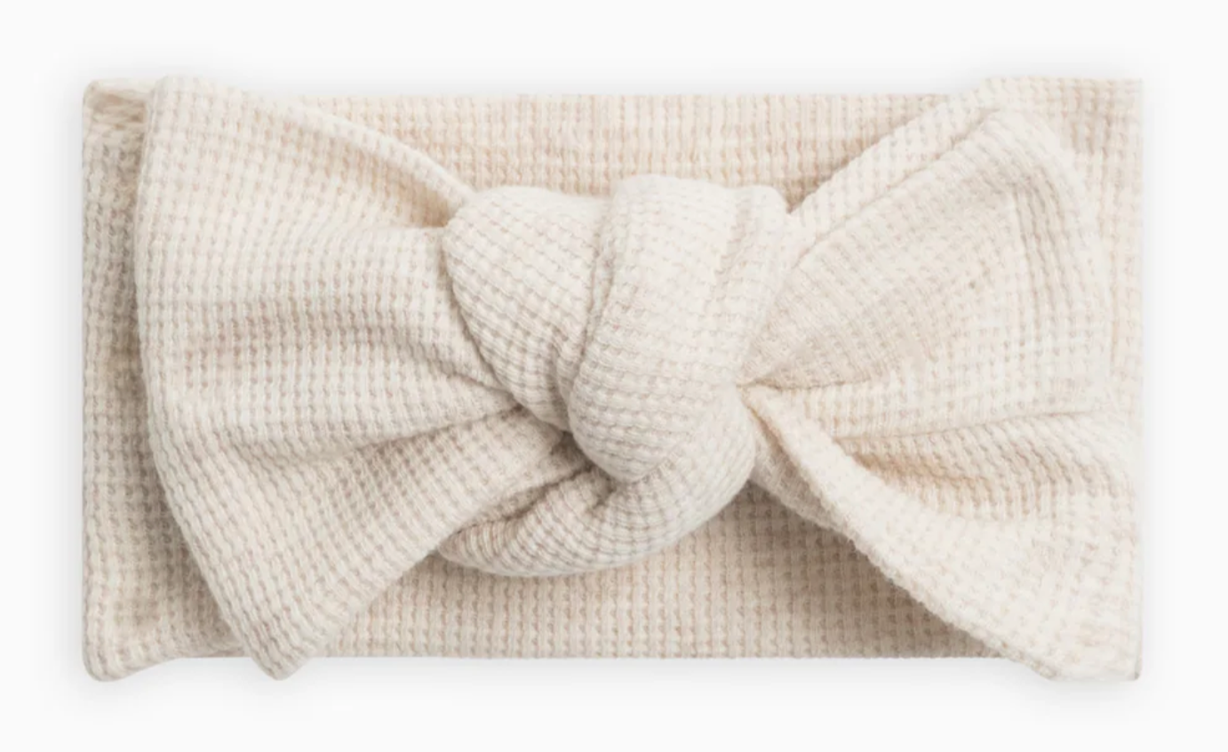 Waffle Bow Wrap - Oat