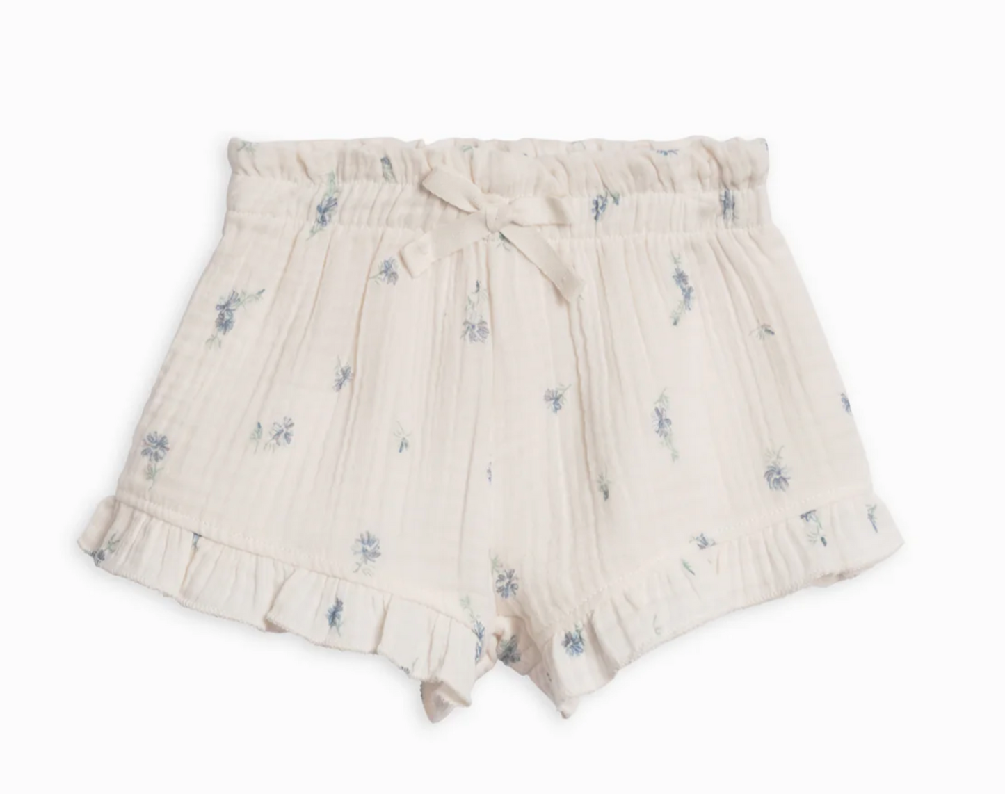 Blue Floral Muslin Shorts (Baby & Toddler)