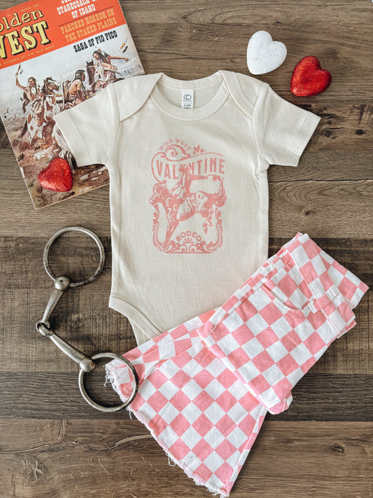 Wild West Valentine Pink (Baby, Toddler, & Youth). - Natural (6-12M)