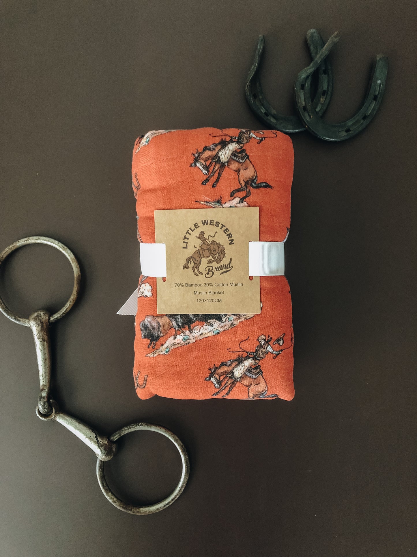Cowboy's & Indian's Bamboo Muslin Blanket