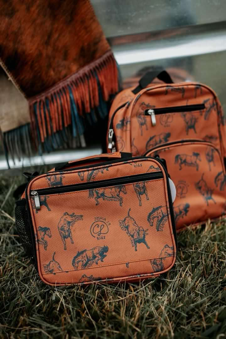 Bucking Bulls & Broncs School Backpack & Lunchbox Set