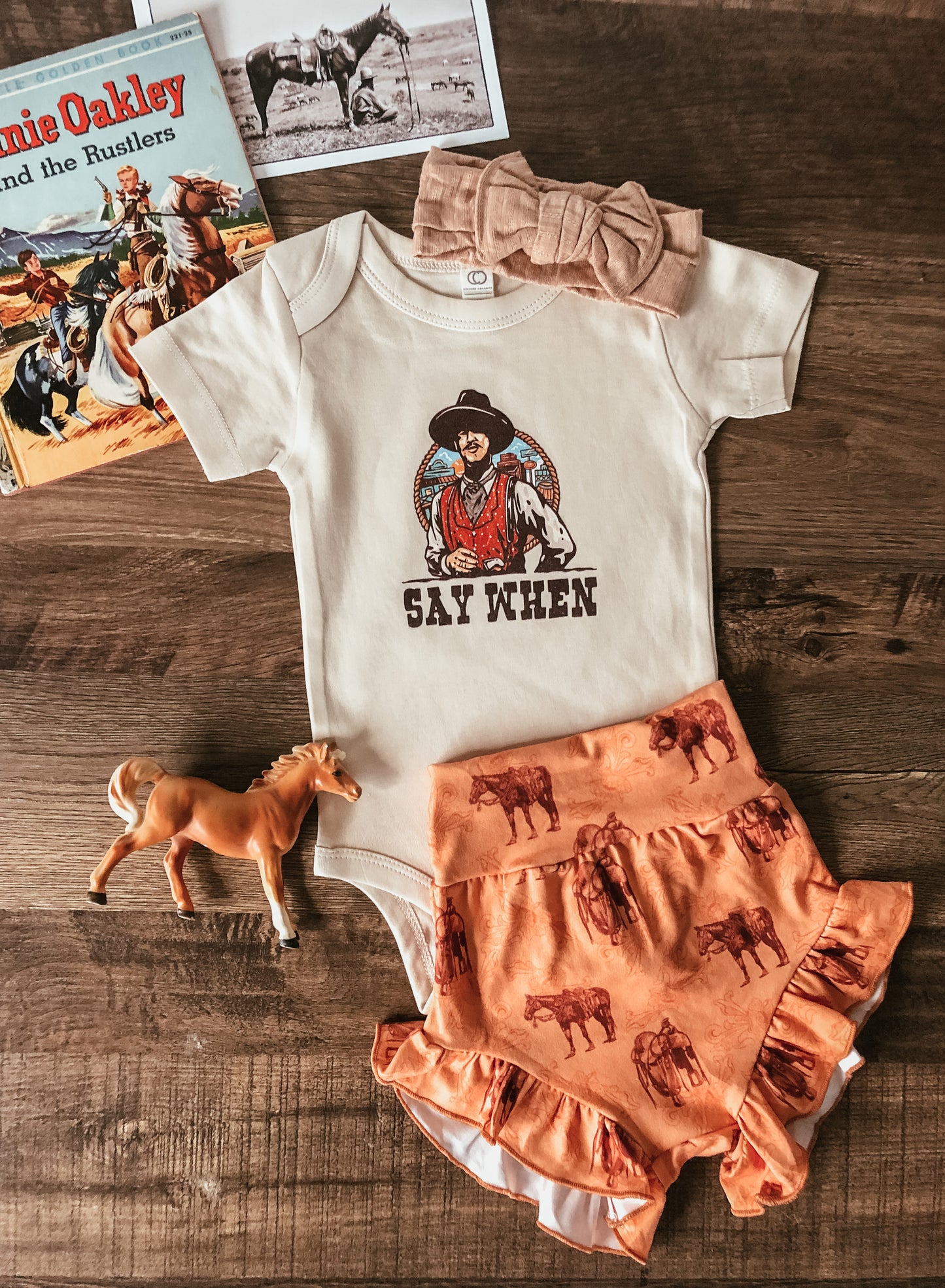 Ranch Horse Ruffle Bummies (Baby)