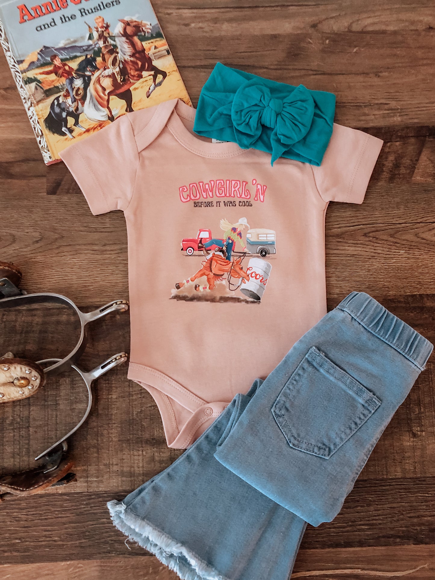 Cowgirl'n Before It Was Cool (Baby, Toddler, & Youth) - Blush