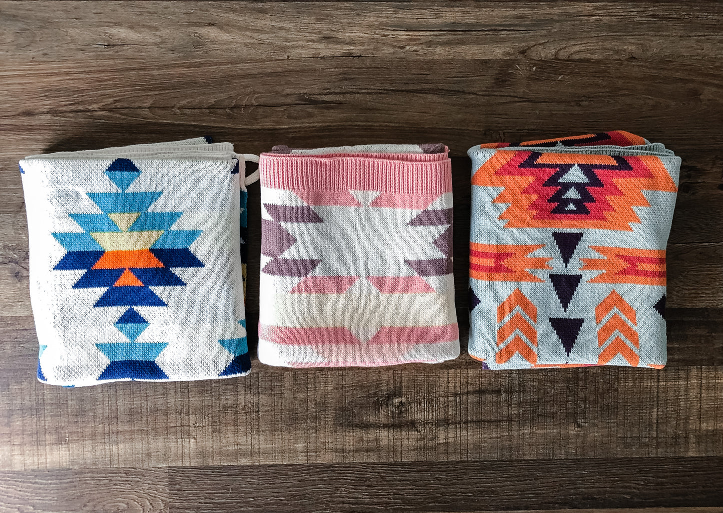 Pink Himalayan Aztec Baby Blanket