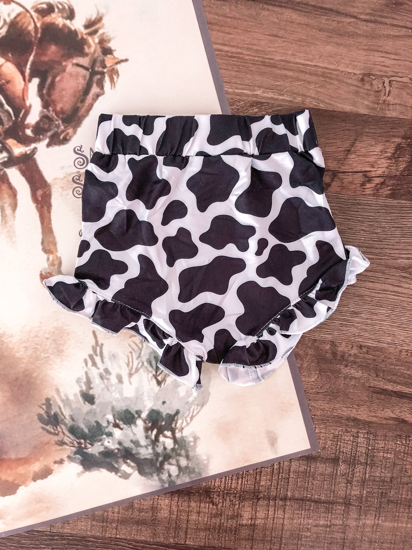 Cow Print High-Waist Bloomers