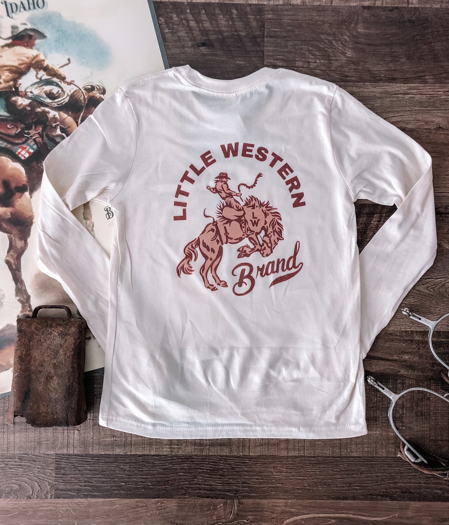 LWB Logo Tee - (2T, 5/6T, Youth XS, Youth Medium) Natural